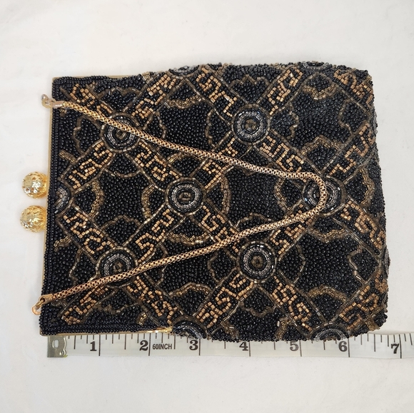 Walborg 40s Beaded Clutch Purse - Picture 8 of 11